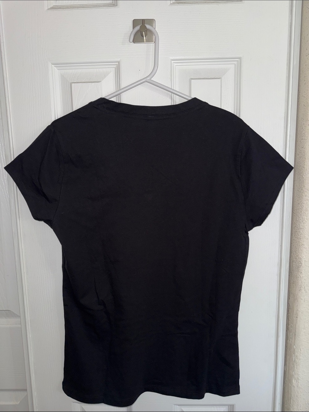 Reserved Black V-Neck Tee with Gold Graphic — 'God Says I Am' - Picture 4 of 5